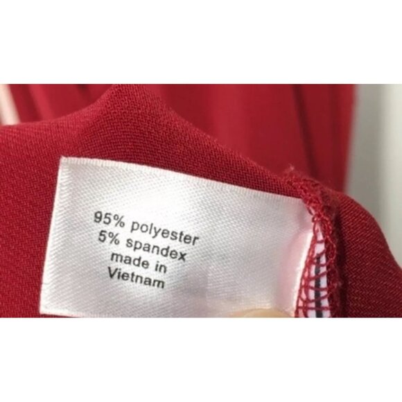 Lane Bryant Glamour VNeck Maxi Robe Wrap Dress Sz 14/16 (XL) Womens Red Long Sle - Picture 11 of 16